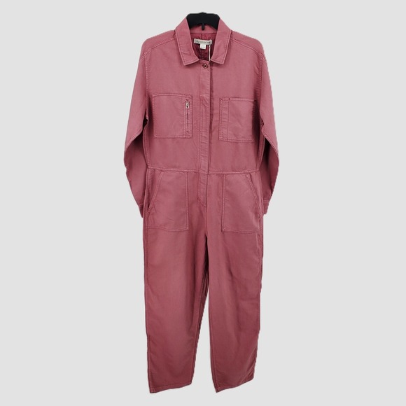 Outerknown Pants - Outerknown Women Medium SEA Jumpsuit Organic Cotton Linen Dusty Rose 2130119